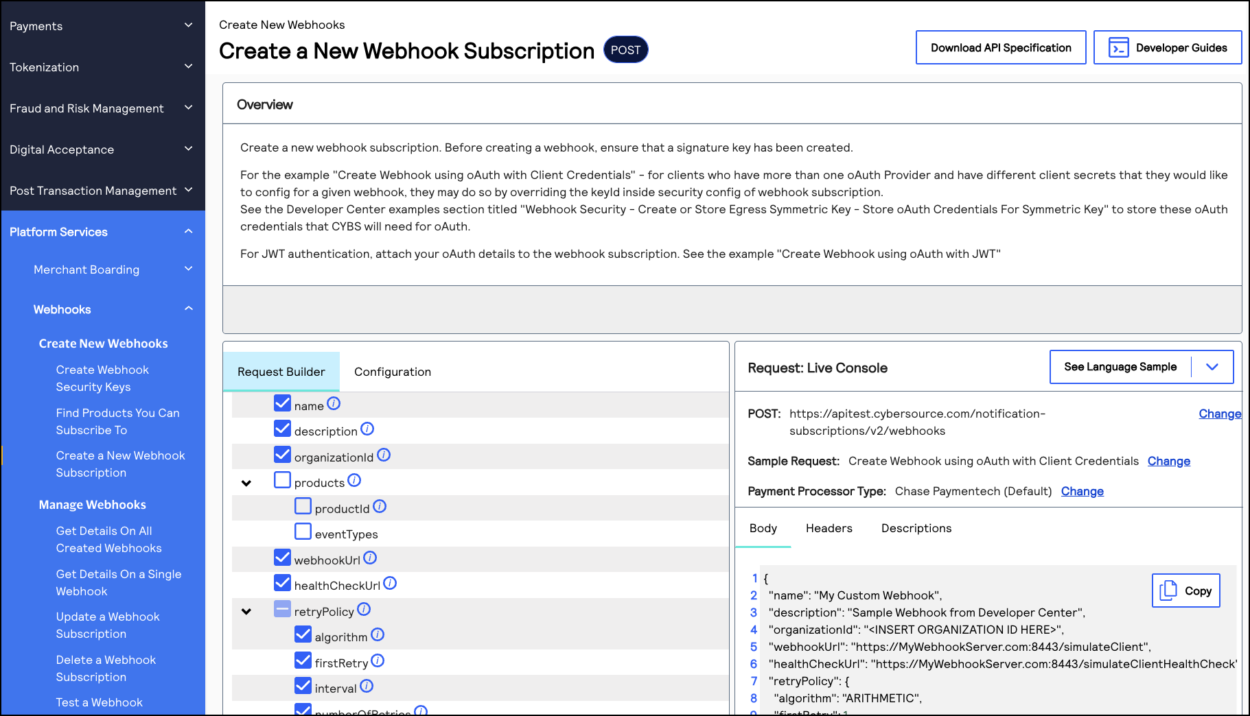 Create a Webhook Subscription - Create a Webhook Subscription Using ...